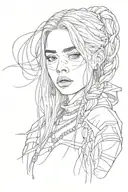 Billie eilish tattoo design idea