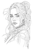 Billie eilish tattoo design idea