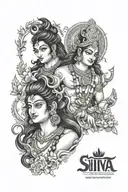 shiva rama Krishna tattoo design idea