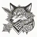 arrow wolf rose anchor     tattoo design idea