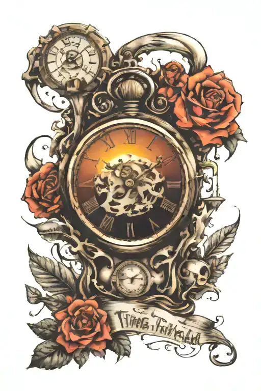 time doesn't heal pain it teaches us to live with it tattoo design idea