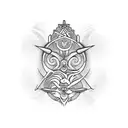 Virgo, Libra, and Scorpio Combination  tattoo design idea