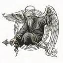biblical accurate angel Ezekiel 1 tattoo design idea