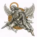 biblical accurate angel Ezekiel 1 tattoo design idea