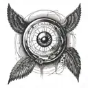 god consciousness / perception tattoo design idea