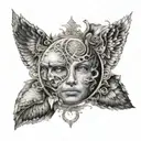 god consciousness / perception tattoo design idea