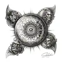 god consciousness / perception tattoo design idea