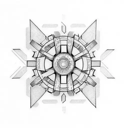 Gear  set tattoo design idea