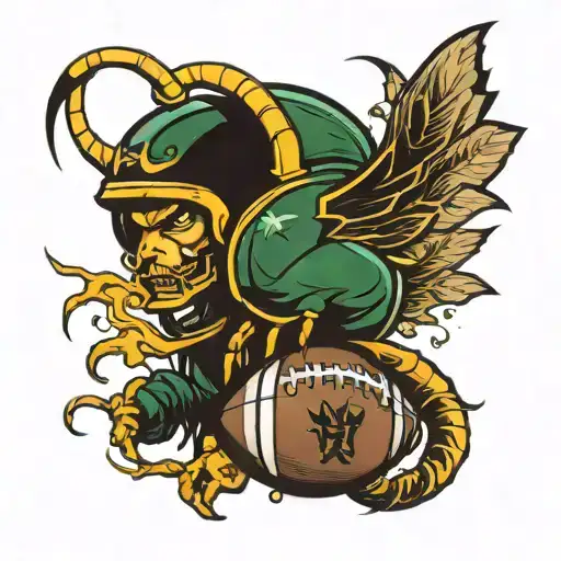 Hornet football fan tattoo design idea