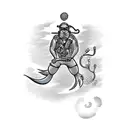 scuba diver tattoo design idea