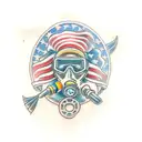 scuba diver tattoo design idea