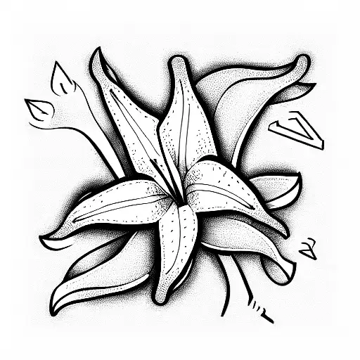 Lily tattoo design idea