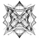 square and triangle tattoo design idea