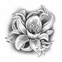 Lily tattoo design idea