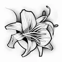 Lily tattoo design idea