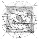 square and triangle tattoo design idea