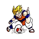 original dragonball tattoo design idea