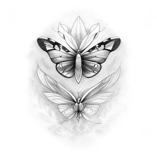 mariposa tattoo design idea