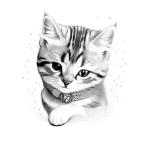 the name whiskey should be present with a small cat paw and her birthday should be there that is on may 21 tattoo design idea