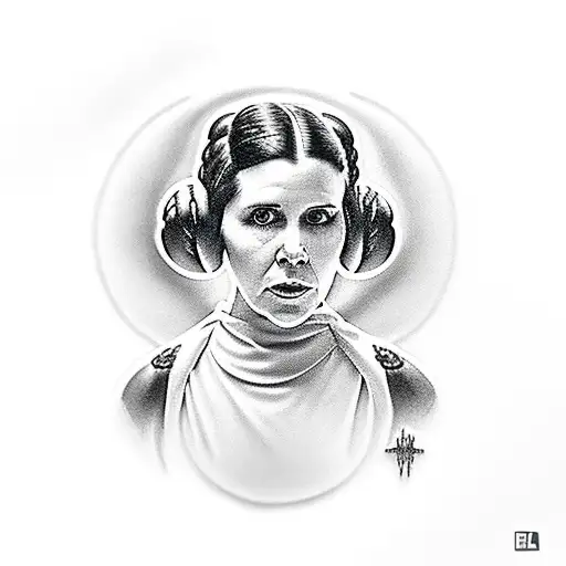 princess Leia tattoo design idea