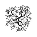 Cherry blossom tree intertwined with a dragon tattoo design idea