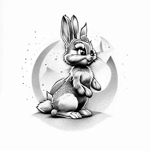 Lola Bunny fantasy tattoo design idea