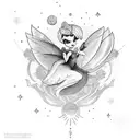 Tinker Bell tattoo design idea