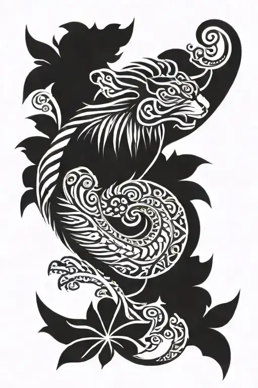 polynesian animal forearm sleeve tattoo tattoo design idea