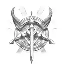 spartan and Greek mythology  tattoo design idea