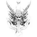 spartan and Greek mythology  tattoo design idea