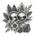 couples tattoo for lesbians who love nature  tattoo design idea