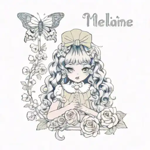 Melanie Martinez lyrics incorporated tattoo design idea