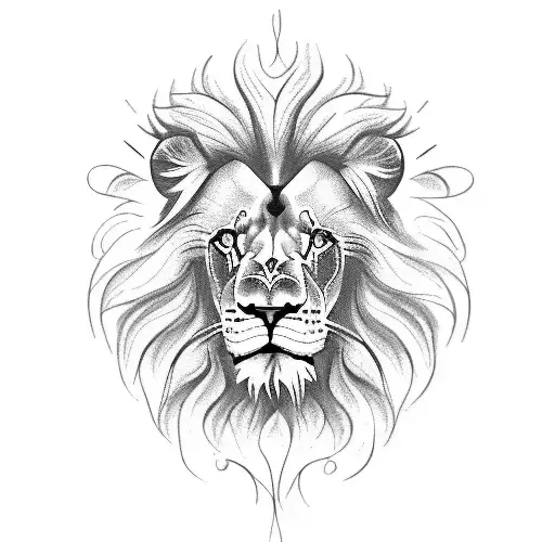 Lion Tattoo Stencil, Lion SVG Graphic by tattooworker · Creative, Tattoo  Stencil