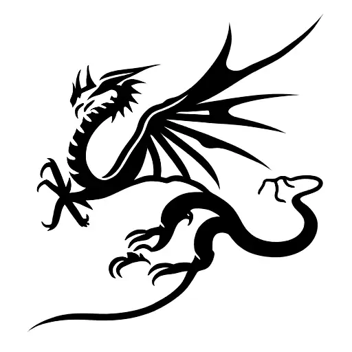  dragon full body, JAPANESE VULCAN tattoo design idea