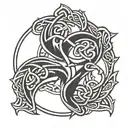 Celtic symbol for breathe symbol tattoo design idea