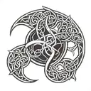 Celtic symbol for breathe symbol tattoo design idea