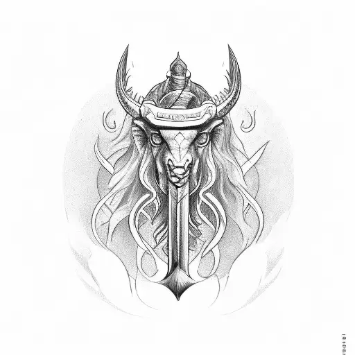 anduril with libra pisces taurus leo tattoo design idea