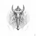 anduril with libra pisces taurus leo tattoo design idea