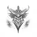 anduril with libra pisces taurus leo tattoo design idea