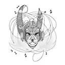 Music tattoo design idea
