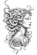 Medusa head tattoo design idea