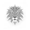 A clock face with intricate gears and timepieces surrounding a majestic lion tattoo design idea