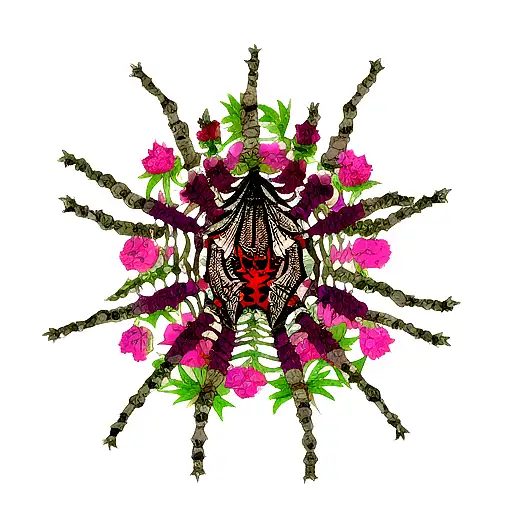 Hisokas spider tattoo tattoo design idea