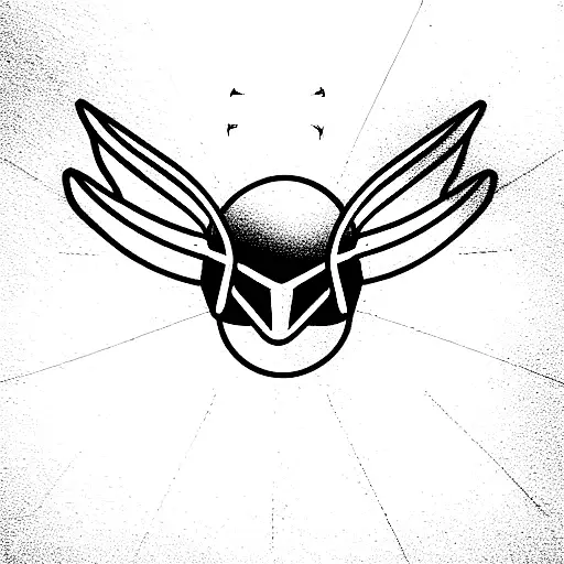 angel devil taurus tattoo design idea