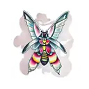  deaths head hawk moth tattoo design idea