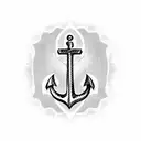 Anchor tattoo design idea