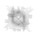 A geometric design of a motocross track on a vinyl record tattoo design idea