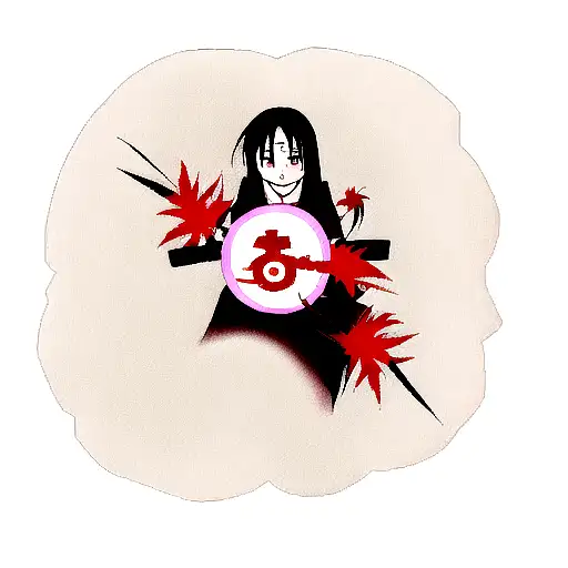 itachi akatsuki  tattoo design idea
