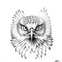 red tailed hawk tattoo design idea