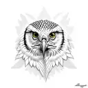 red tailed hawk tattoo design idea